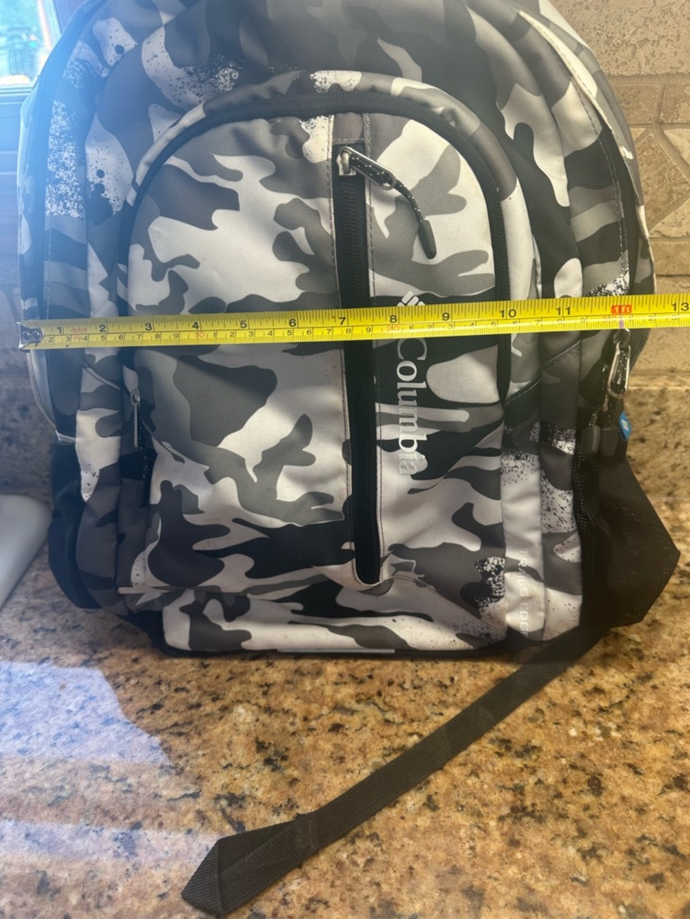 Columbia Gray & Black Camo Backpack